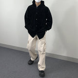 Straight Wide Leg Casual Cargo Pants