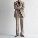 Men's British Trendy Casual Loose Blazer And Trousers