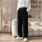 Vintage Draped Corduroy Wide Leg Pants