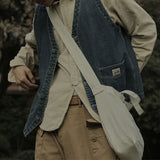 Washed Denim Vest