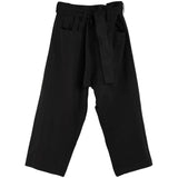 Men's Diablo Casual Black Nine-point Straight Leg Pants