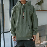 Japanese Outdoor Thick Batik Long Sleeve Hooded Sweater