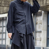 Irregular Long-sleeved Shirt
