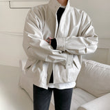 Men's Retro Thick Motorcycle PU Leather Jacket