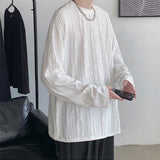Men's Loose Drape Retro Casual Solid Color T-Shirt