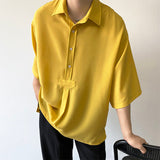 Men's Polo Shirts Lapel Short Sleeve Pullover Shirt