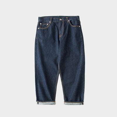 Men's Casual Simple Wide-Leg Loose Jeans