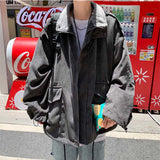 Casual Loose Stand Collar Large Pocket Corduroy Jackets