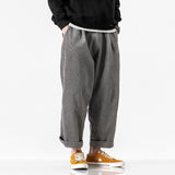Men's Japanese Retro Casual Corduroy Loose Cargo Pants